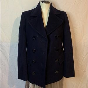 Brooks Brothers classic navy wool peacoat